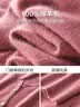 德玛纳【100%绵羊毛开衫】春秋圆领宽松落肩长袖针织衫女上衣 古粉 L 实拍图