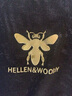 Hellen&woody奢侈男士夏季新品保罗衫时尚修身款纯色金属金标图案休闲POLO 黑色 54 实拍图