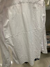 啄木鸟白衬衫男士长袖新款春秋职业上班免烫衬衣服黑色通勤休闲商务正装 10756/CS8066白色+白色 4XL 实拍图