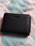 稻草人卡包男头层牛皮拉链个性卡包多卡位小零钱包大容量多功能卡套 D款-横版黑色 实拍图