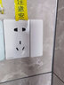 西门子（SIEMENS） 致典烟金灰色开关插座面板电源插座  家用墙壁暗装86型 16A三孔带开关 实拍图