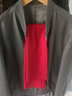 啄木鸟（TUCANO）含羊毛围巾男秋冬纯色休闲百搭长款保暖韩式简约新年圣诞生日礼物 酒红色 实拍图