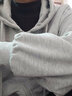NEW OR MODE开衫卫衣男士潮流牌韩版宽松慵懒风休闲连帽外套学生上衣服男装 灰色 L 实拍图