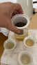 佳佰 旅行茶具便携功夫茶具套装快客杯 玻璃茶壶陶瓷茶杯旅游茶具便捷包 简约白 实拍图