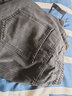 西域传奇牛仔裤男春夏季潮牌高街宽松直筒裤子男百搭纯色阔腿复古休闲长裤 烟灰色+黑色 XL (建议115斤-140斤） 实拍图