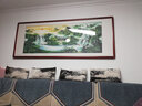 风水怡情旭日东升国画山水画手绘客厅装饰画沙发背景墙办公室挂画靠山字画 旭日东升D 实木画框 225*88cm【升级版】 实拍图