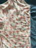 红豆女童睡裙纯棉春夏季薄款家居服儿童短袖套头睡衣A类Q3306白色150 实拍图