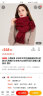 上海故事妇女节羊毛空调披肩秋季外搭围巾女纯色秋冬加大保暖斗蓬披风 酒红 实拍图
