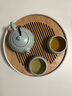 祥业song杯子汝窑茶壶陶瓷功夫茶具石瓢壶汝瓷套装大号过滤家用小单壶 手绘蓝莲花葵口壶二杯3件+便携包 实拍图