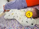 mymini婴儿投降式襁褓翅膀睡袋新生儿宝宝防惊跳包裹春秋冬棉用品防踢被 蓝橙色太阳山【前后1层】 69cm(12-17斤宝宝)L码 实拍图
