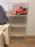 爽居透明鞋盒子篮球收纳盒防尘防潮加厚侧开款鞋柜简易鞋架塑料整理箱 透明特大磁吸款 4个（可放47码） 实拍图