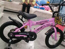 贝琦童（BEIQITONG）儿童自行车单车2-3-4-6-9-10岁男孩童车中大童女孩小孩宝宝脚踏车 高配粉【高强圈】暴君轮+水壶 14寸适合身高(90-105)CM 实拍图