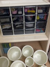 爱丽思（IRIS） 桌面收纳盒抽屉式办公室透明整理盒文具品塑料储物箱化妆收纳盒 四层 白色 KC30R（29.5*13*20cm) 实拍图