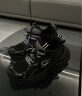 OLD ORDER2023年全新系列黑色涡轮跑鞋厚底老爹鞋男国潮牌休闲情侣同款鞋子 纯黑色 43 晒单实拍图