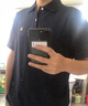 布克兄弟（BrooksBrothers）男夏季金羊刺绣珠地网眼修身短袖Polo衫 4004-藏青色 M 实拍图