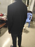 袋鼠长袖T恤男春秋款新品休闲体恤衫男装时尚商务薄款纯色男士翻领上衣 2803黑色 175/XL 实拍图