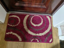 宝丽彩定制进门入户地垫门垫大门口脚垫家用卧室卫生间玄关客厅防滑垫 红色富贵圆圈 50*80cm【卧室款】 实拍图