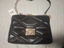 MICHAEL KORS情人节新年礼物奢侈品MK女包SERENA链条菱格单肩斜挎包 中号 黑色 实拍图