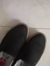 回力一脚蹬男鞋老北京布鞋子男士冬季加绒帆布鞋运动休闲懒人工作板鞋 黑白0766 42 实拍图