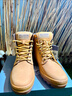 帕拉丁（PALLADIUM）新款保暖大黄靴子男休闲户外真皮马丁靴百搭高帮鞋男女同款工装靴 琥珀黄 36 实拍图