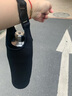 名奥通用杯套保护套玻璃杯保温水杯子带手提绳布袋防摔烫隔热斜挎随行 黑色卡扣款  特大号 实拍图