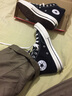 匡威（Converse）秋冬季鞋女鞋1970sAllStar情侣鞋三星标休闲鞋板鞋帆布鞋162050C 162050C 1970S黑色高帮/主推款 41.5 实拍图