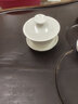 佳铖象牙白大号白瓷盖碗茶杯 德化陶瓷茶碗功夫茶具泡茶三才盖杯家用 实拍图