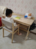 花王 实木书桌椅套装家用电脑桌现代简约桌子写字台办公桌1100#1.4米 实拍图