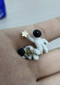 蔓笙耳钉女粉色花朵耳夹无耳洞可爱星月耳钉简约小巧高级感耳钉针 无耳洞耳夹款一对 实拍图
