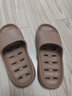 merdor卫生间拖鞋男夏季浴室家用洗澡防滑漏水速干情侣凉拖鞋女室内厚底 浅咖色(加厚鞋底) 43-44 实拍图