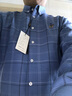 诺贝尔保罗保暖衬衫男士加绒加厚免烫刺绣马标时尚商务休闲中青年格子衬衣 BN8220 浅蓝格子 42 【建议160-170斤】 实拍图