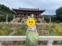 罗蒙女童马面裙汉服新中式儿童古风中秋国风演出服 青绿色套装 140 实拍图