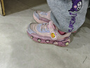 B.Duck小黄鸭儿童运动鞋冬季男女童潮鞋短绒保暖二棉跑鞋3044A粉紫27 实拍图