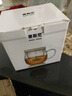 美斯尼 玻璃茶杯茶水分离水杯陶瓷过滤内胆办公室茶杯茶具高硼硅泡茶杯 竹格（380毫升） 实拍图