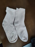 全棉时代儿童袜子婴儿棉袜宝宝新生儿地板袜男女童中长筒袜春夏秋冬 3双装 【中筒】霞橙+浅灰+浅蓝 3双 5-8岁 （17cm） 实拍图