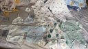 童泰四季0-1岁婴幼儿宝宝床品用品纯棉隔尿床垫透气防漏尿垫 蓝色 72*60cm 实拍图