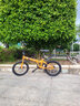 凤凰（Phoenix）可折叠自行车超轻便携放后备箱男女士成人上班学生儿童免安装单车 免安装/钢架【单速条轮橙】 20寸【参考身高145-175CM】 实拍图