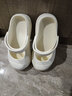 西儿 玛丽珍洞洞鞋包头拖鞋踩屎感夏季女ins潮外穿户外沙滩护士厚底 ，米白色 36-37 实拍图