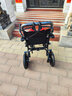 康宏奇轻便可折叠手动轮椅可坐人简易便携式小轮老人旅行手推车小型家用 04黑色碳钢【8英寸防爆轮+拉杆】自动卡扣A18 实拍图