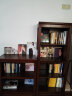 好家窝 书柜实木带抽屉美式书架置物架绘本组合落地书橱客厅储物柜欧式 两层带抽咖啡色(72cm宽) 晒单实拍图