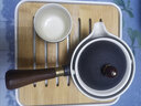 菲享 便携式旅行茶具套装懒人功夫茶具家用泡茶神器泡茶壶旅行功夫便携式懒人自动360旋转创意泡茶壶 旅行茶具套装-雅黑 实拍图