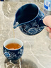 康乐品景德镇鎏银功夫茶具套装陶瓷石磨自动茶具时来运转复古懒人泡茶器 暗乡浮动自动茶具 实拍图