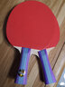 红双喜乒乓球拍对拍儿童学生成品拍长反胶/双面反胶/正反胶球拍发顺丰 sh横拍双拍 贈6个乒乓球 实拍图