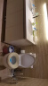 梦妮（MENGNI） 家用马桶坐垫四季通用坐便垫冬季加大马桶垫毛绒坐便器垫子加厚带提手坐便套 【浅灰+浅咖】2个装 常规款30*10CM 实拍图