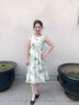 迪茸2024新款中年女夏装裙子洋气高贵两件套新中式妈妈春装连衣裙套装 绿色 XL   建议90-115斤 晒单实拍图