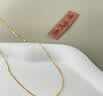 中国黄金（CHINA GOLD）黄金项链女士百搭十字足金O字素链金首饰情人节生日礼物送女友 今/次日达-闪0素链【国金礼盒】约1.3g 实拍图
