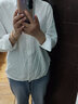 无印良品 MUJI 女式 水洗平纹衬衫 长袖休闲百搭衬衣春款纯棉全棉BCB35C3S 白色 M(160/84A) 实拍图