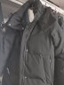 波司登时尚运动女中长款羽绒服可脱卸帽冬季百搭宽松外套B00143064JD 实拍图