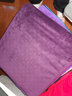 妙音鸟（MUSIKAR）泰国天然乳胶坐垫屁垫久坐垫办公室加厚透气学生护腰坐垫沙发座垫 珊瑚绒-紫色 实拍图