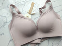 SOERU素芮内衣女小胸聚拢无钢圈无痕调整型文胸女士胸罩加厚一片式透气舒适 可可粉 上薄下厚/2CM厚杯 75A 实拍图